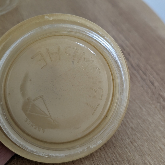 Triomphe Lettered Glass Sugar Jar with Glass Lid - Picture 4 of 7